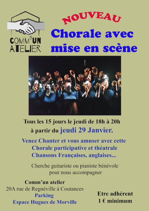 Création d&rsquo;une chorale avec mise en scène